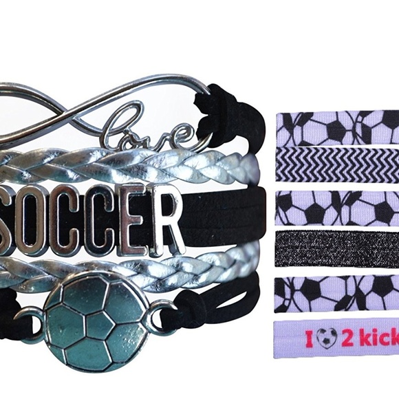 Infinity Collection Accessories Girls Soccer Gift Set Bracelet